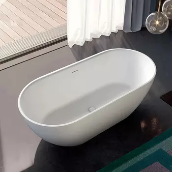 Ванна из искусственного камня Gruppo Treesse Clivia V447BO 170х80 белая матовая