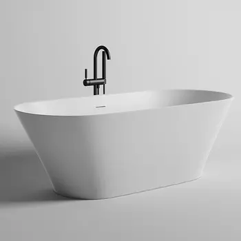 Ванна из искусственного камня Salini Mona 102921M 180x80 см белая матовая