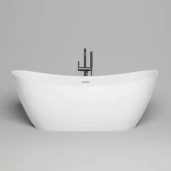 Ванна из искусственного камня Salini Noemi 170х75 отдельностоящая, белый матовый