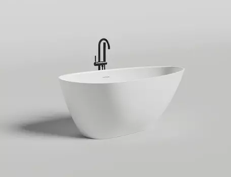 Ванна из искусственного камня Salini Paola 160х80 белая матовая S-Stone 1015203M