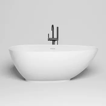 Ванна из искусственного камня Salini Paola 172х82 белая глянцевая S-Sense 101512G