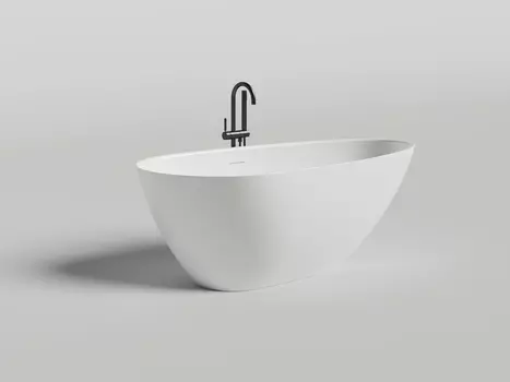 Ванна из искусственного камня Salini Paola 172х82 белая глянцевая S-Sense 1015104G