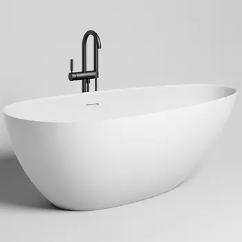 Ванна из искусственного камня Salini Paola IN 160х77 белая глянцевая S-Sense 101611G