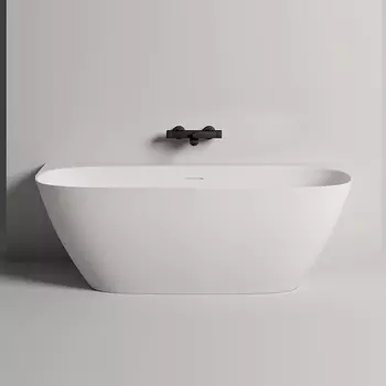 Ванна из искусственного камня Salini Sofia Wall 102522M 170х80 см белая матовая