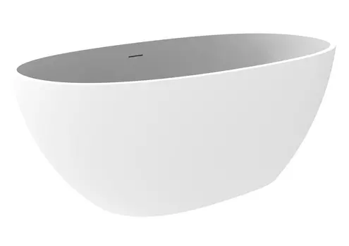 Ванна из искусственного камня Timo LEMPI LEMPI1570 150х78 отдельностоящая, белый матовый