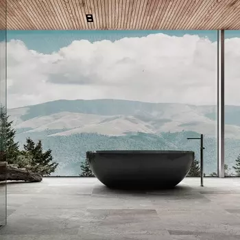 Ванна из искусственного камня Vincea VBT-6T01B 170х75 черная