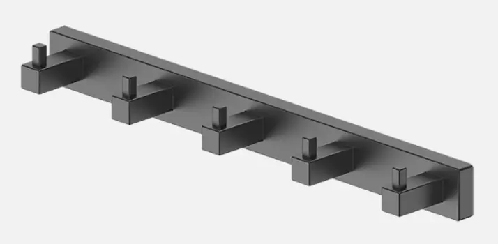 Вешалка 5 крючков D&C Domincare DC8916-5BGM оружейная сталь