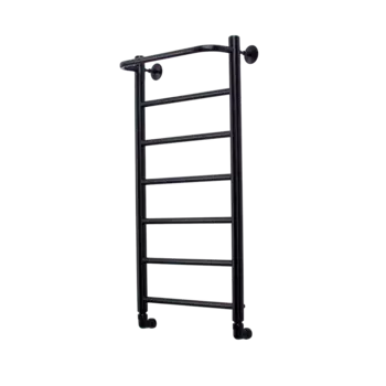 Водяной полотенцесушитель Comfysan Capri W-8 43х80 см, черный матовый