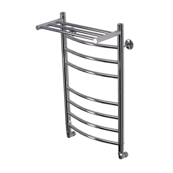 Водяной полотенцесушитель Comfysan Noumi W-8 80х40 см, хром, с полкой