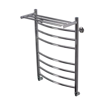 Водяной полотенцесушитель Comfysan Noumi W-8 80х50 см, хром, с полкой