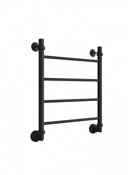 Водяной полотенцесушитель Двин J 1"-1/2" черный матовый, 60х50 см