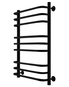 Водяной полотенцесушитель Indigo Brace 80х50 см, черный муар LBCW80-50BR