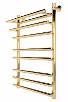 Водяной полотенцесушитель Indigo Just Shelf 80х50 см, золотой LJSHW80-50GDK3