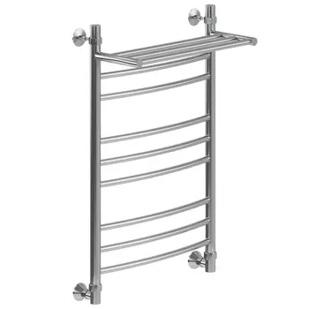 Водяной полотенцесушитель Ника Arc ЛД (г2) ВП 80x50 с полкой