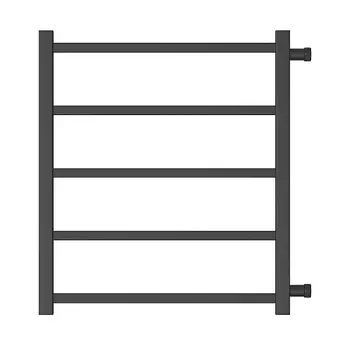 Водяной полотенцесушитель Point Вега PN71556B П5 500x600 с боковым подключением 500 черный