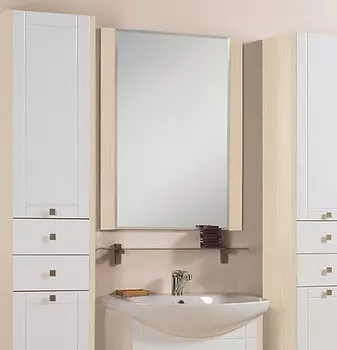 Зеркало Акватон Альпина 65 дуб молочный