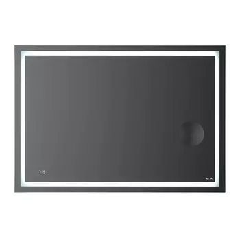 Зеркало Am.Pm Gem 100х70 с контурной LED-подсветкой, часами и косметическим зеркалом