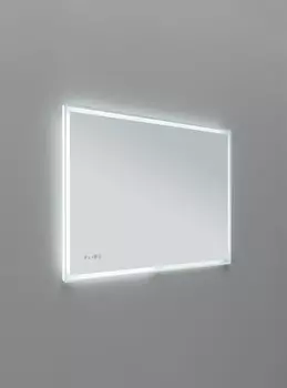 Зеркало Aquanet Оптима 120 белый матовый LED