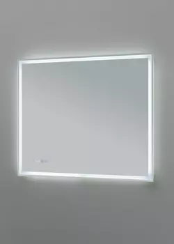 Зеркало Aquanet Оптима 90 белый матовый LED