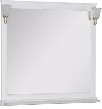 Зеркало Aquanet Валенса 110 белое (без светильников)