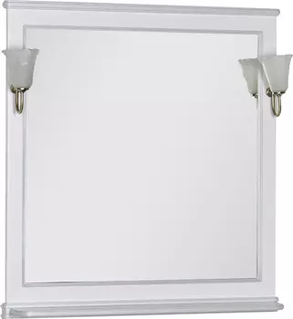 Зеркало Aquanet Валенса 90 белое (без светильников)