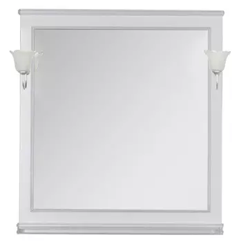 Зеркало Aquanet Валенса 90 белый краколет/серебро