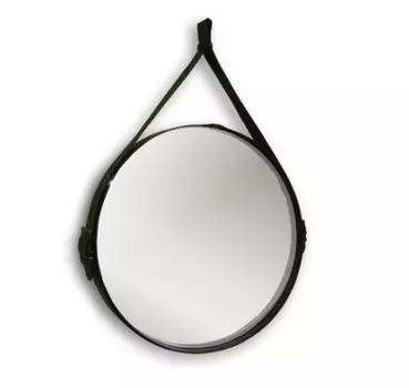 Зеркало Aquanika Country 51 коричневая кожа