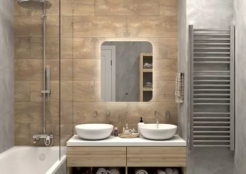 Зеркало Art&Max Ravenna AM-Rav-600-700-DS-F с подсветкой