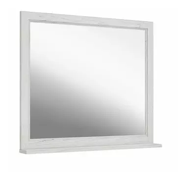 Зеркало ASB-Woodline Толедо 105 белый патина серебро