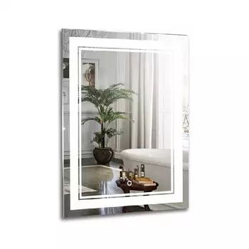 Зеркало Azario Grand 600x800 подсветка с диммером, сенсорный выключатель