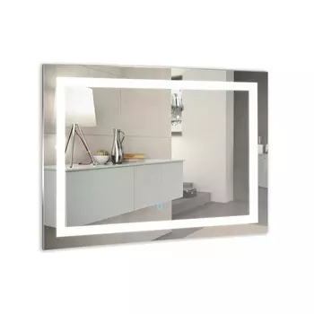 Зеркало Azario Ливия 800х600, LED-подсветка с диммером, сенсорный выключатель
