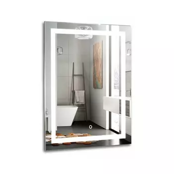 Зеркало Azario Рига 600х800 c подсветкой и диммером, сенсорный выключатель
