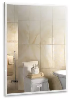 Зеркало Azario Сантана LED-00002389 80х100 c подсветкой и диммером, сенсорный выключатель