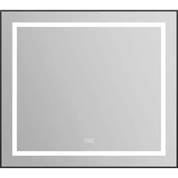 Зеркало BelBagno Kraft SPC-KRAFT-885-785-TCH-WARM-NERO с подогревом, черное