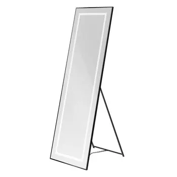 Зеркало BelBagno SPC-KRAFT-555-1700-TCH-PIA-NERO напольное 55x169,5 см, с подсветкой и сенсорным выключателем