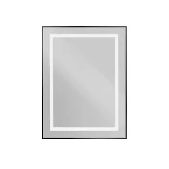 Зеркало BelBagno SPC-KRAFT-600-800-SENS-NERO с подсветкой и сенсорным выключателем по периметру рамы, черный