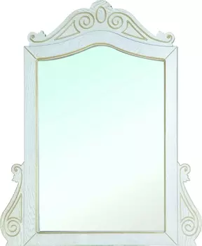 Зеркало Bellezza Аврора 115 белое патина золото