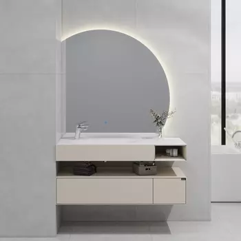 Зеркало Black&White Universe U955.MR1000L 110х110 с LED подсветкой