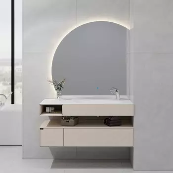 Зеркало Black&White Universe U955.MR1000R 110х110 с LED подсветкой