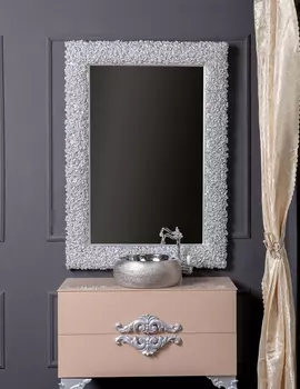 Зеркало Boheme Rose 540 серебро
