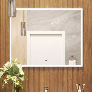 Зеркало Bond Cube 100х80 с LED-подсветкой, сенсорным диммером