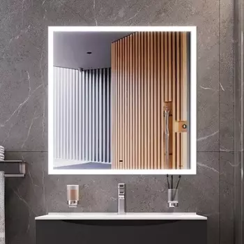 Зеркало Bond Cube 80х80 с LED-подсветкой и сенсорным диммером