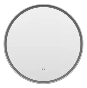 Зеркало Brevita Pluto 60х60 платина, сенсорный выключатель
