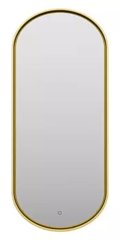 Зеркало Brevita Saturn 50х115 золото, сенсорный выключатель