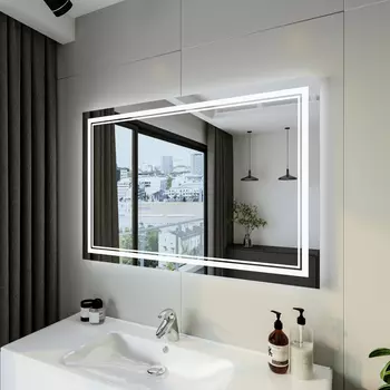 Зеркало Бриклаер Эстель-2 120 с подсветкой LED, на взмах руки