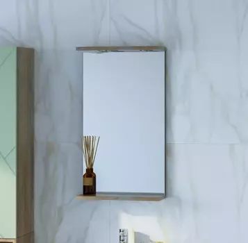 Зеркало Бриклаер Кристалл 40 дуб гранж песочный