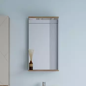 Зеркало Бриклаер Кристалл 40 дуб крафт табачный