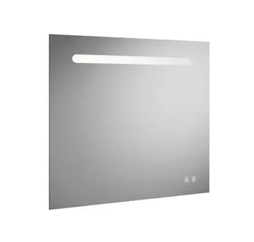 Зеркало Burgbad Fiumo 800х700 подвесное с подсветкой серое