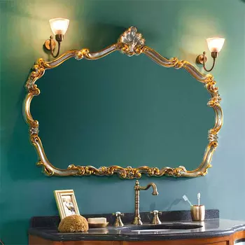 Зеркало Caprigo PL900-K серебро с золотом