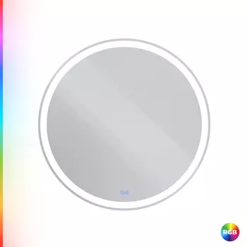 Зеркало Cezares Multicolore D80 со встроенной разноцветной подсветкой RGB и сенсорным выключателем